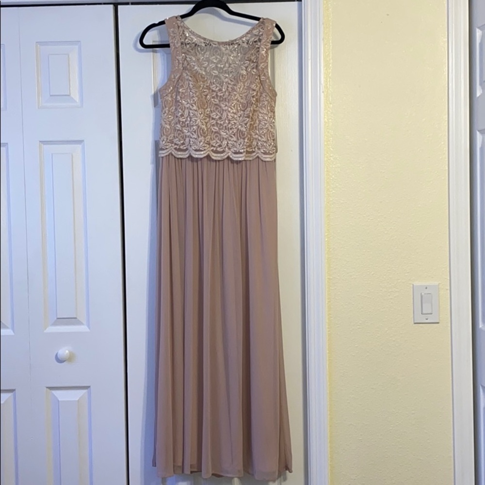 Pink Champagne Lace Dress Like New
